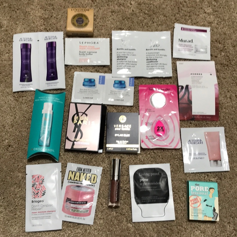 Sephora hair and makeup samples